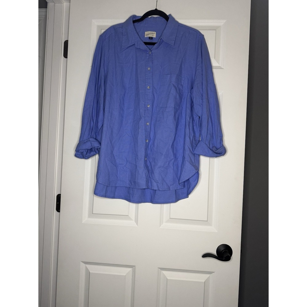 Universal Thread Linen Blend Set Roll Tab Button … - image 1